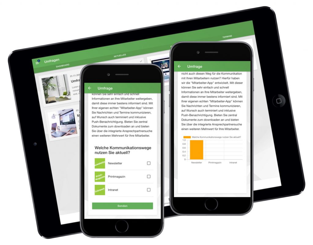 Mitarbeiter App: Umfragen