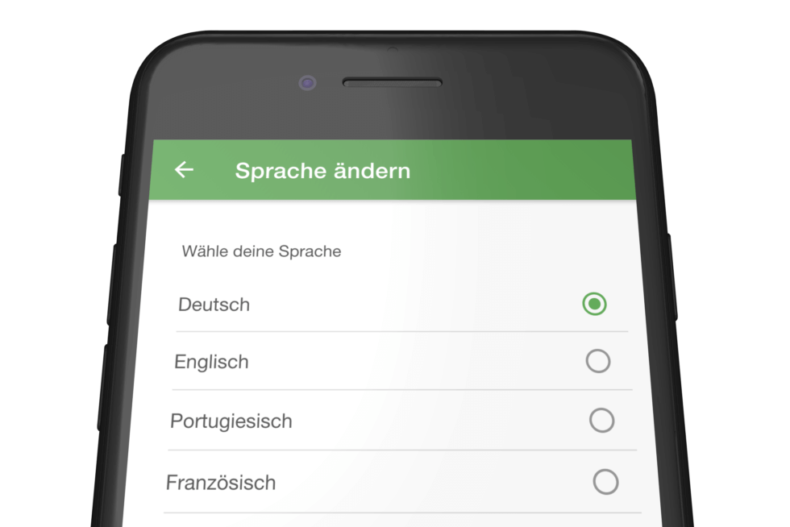 Mitarbeiter App: Mehrsprachigkeit