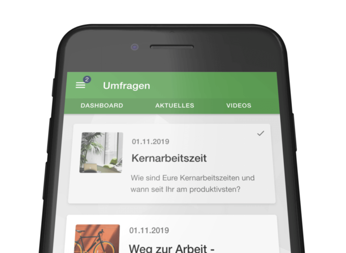 Mitarbeiter App: Umfragen